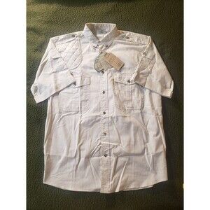 TAG SAFARI Mens Shooter Short Sleeve Stone Hunting Shooting Shirt NEW NWT
